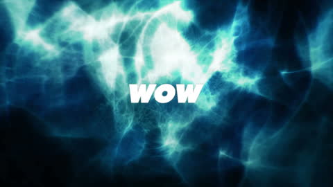 Dynamic Abstract with Glowing Electric Patterns and Text