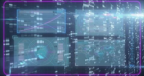 Futuristic Digital Interface with Data and Technology Concepts - Download Free Stock Images Pikwizard.com