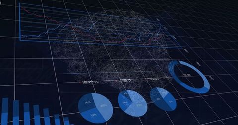 dynamic brain analysis with data visualization and graphs - Download Free Stock Images Pikwizard.com