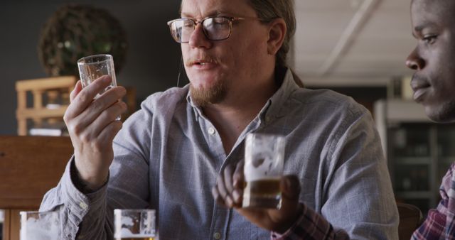 Friends Tasting Craft Beer at Brewery - Download Free Stock Images Pikwizard.com