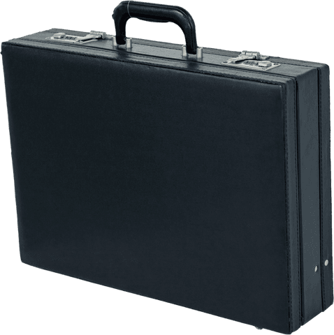 sleek black suitcase with handle on transparent background - Download Free Stock Videos Pikwizard.com