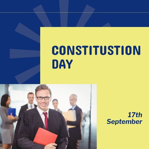 Smiling Attorney Celebrating Constitution Day - Download Free Stock Templates Pikwizard.com