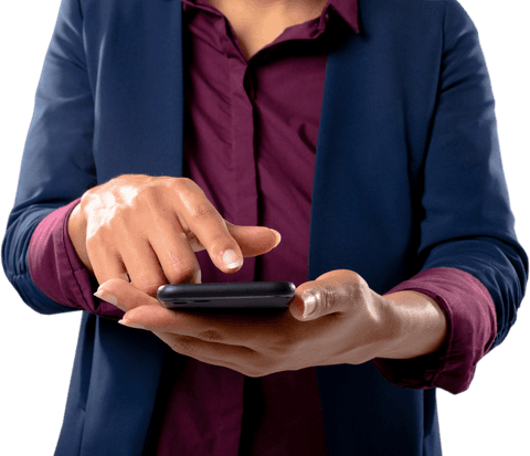 Business Professional Using Smartphone on Transparent Background - Download Free Stock Videos Pikwizard.com