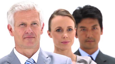 Confident Business Team Standing Together