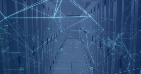 Futuristic Data Center with Digital Network Connections - Download Free Stock Images Pikwizard.com