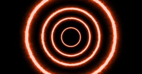 Vibrant Neon Circles on Black Background Effect - Download Free Stock Images Pikwizard.com