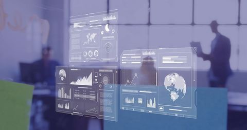 Businesswoman Analyzing Financial Data with Colleague Background - Download Free Stock Images Pikwizard.com