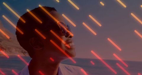 Smiling Woman in Sunglasses Enjoying Sea View on Boat