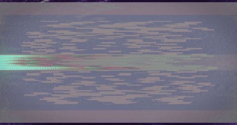 Abstract Glitch Art with Light Trails on Digital Background