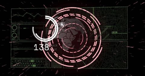 Futuristic Data Processing with Global Interface Diagrams - Download Free Stock Images Pikwizard.com