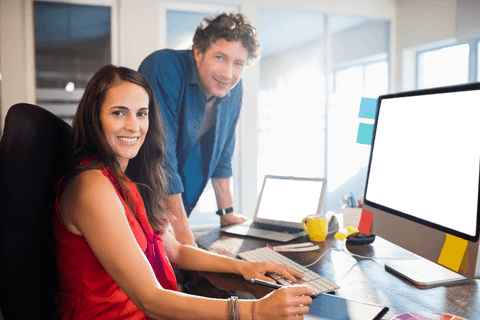 business colleagues collaborating in modern office transparent background - Download Free Stock Videos Pikwizard.com