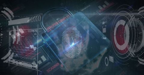 Digital Security Interface with Data and Technology Elements - Download Free Stock Images Pikwizard.com