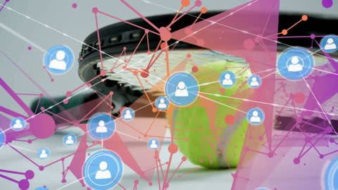 Abstract Network and Communication Technology Concept