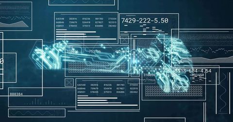 Futuristic Holographic Circuit Interface with Data Analytics