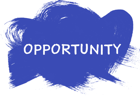 Transparent Blue Brush Stroke with Opportunity Text - Download Free Stock Videos Pikwizard.com