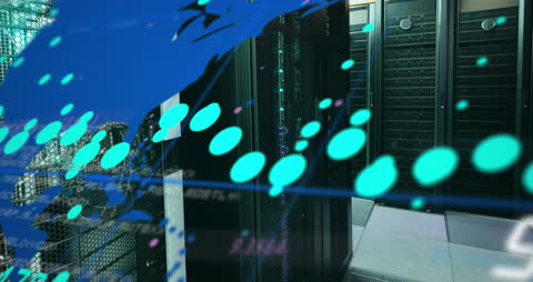 Data Processing and Global Connectivity in Server Room