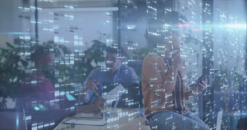 Digital Interface with Diverse Team and Virtual Data Overlay