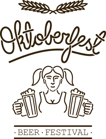 Oktoberfest Beer Festival Logo Illustration on Transparent Background - Download Free Stock Videos Pikwizard.com