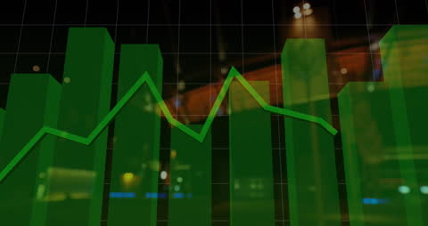 Digital Chart and Data with Bicycles in Urban Setting