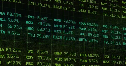 Digital Financial Data Display with Stock Market Information - Download Free Stock Images Pikwizard.com