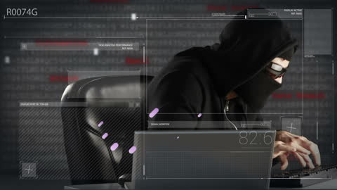 Cyber Security Hacker Concept with Modern Technology Interface