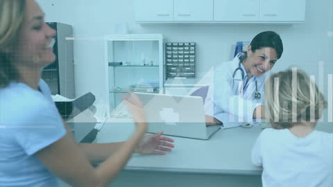 Animated Medical Consultation with Data Overlay