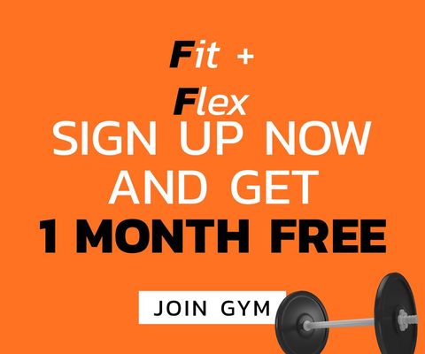 Colorful Gym Promotion with One-Month Free Offer - Download Free Stock Templates Pikwizard.com