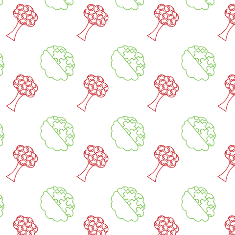 transparent brain and tree seamless pattern - Download Free Stock Videos Pikwizard.com