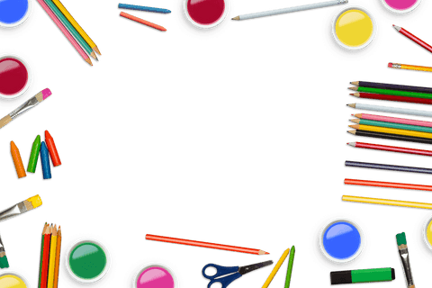 colorful art supplies on transparent background - Download Free Stock Videos Pikwizard.com