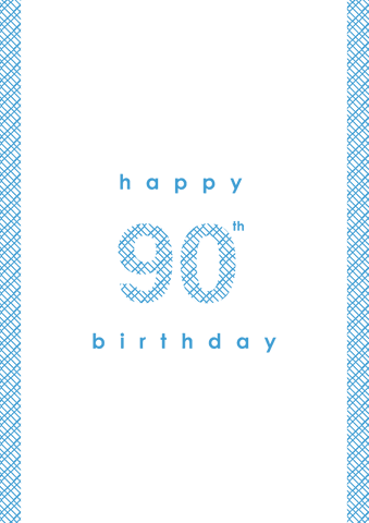 Transparent 90th Birthday Celebration Text Design