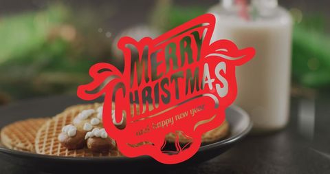 Festive Christmas Greetings with Holiday Treats