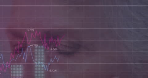 Senior Woman Analyzing Financial Data and Graph Trends
