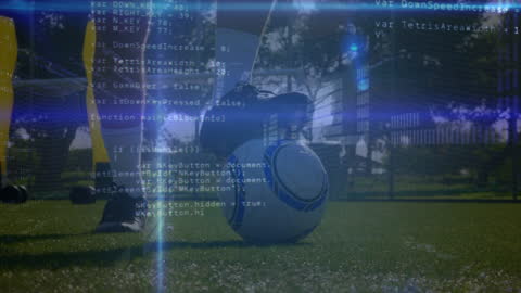 Football Meets Technology: Data Overlay on Motion