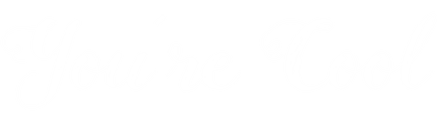 You're cool stylish calligraphy on transparent background