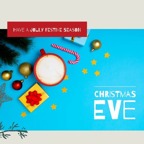Christmas Eve Celebration with Festive Decorations - Download Free Stock Templates Pikwizard.com