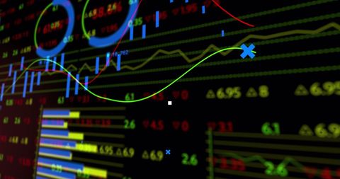 Dynamic Financial Data on Digital Stock Market Interface - Download Free Stock Images Pikwizard.com