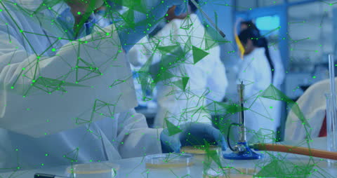 Innovative Scientist Conducting Research in Hi-Tech Lab