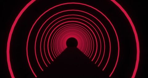 Futuristic Neon Tunnel with Pulsating Blue Arcs - Download Free Stock Images Pikwizard.com