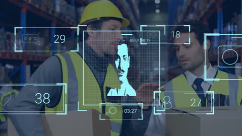 Digital Networking of Business People in Warehouse Environment