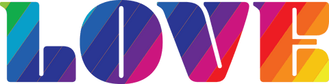 Colorful Gradient LOVE Text on Transparent Background - Download Free Stock Videos Pikwizard.com