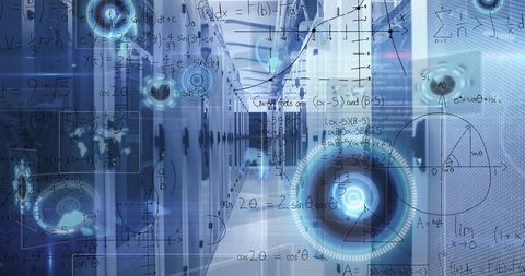 Digital Data Analysis in High-Tech Server Room - Download Free Stock Images Pikwizard.com