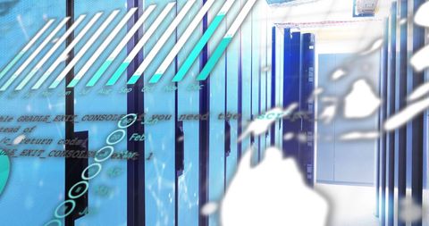 Abstract Visualization of Data Streams in Modern Data Center - Download Free Stock Images Pikwizard.com