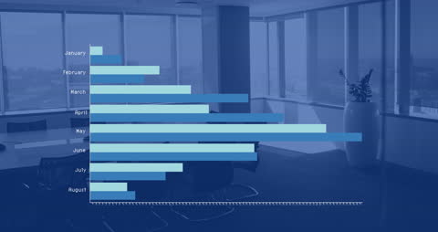 Financial Data Visualization in Modern Office Placeholder