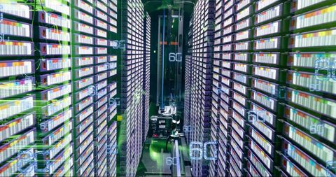 futuristic data center with 6g technology visuality - Download Free Stock Images Pikwizard.com