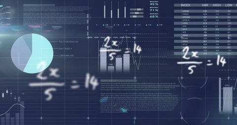 Digital Data Processing and Visualization in Finance Technology - Download Free Stock Images Pikwizard.com