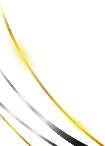 Abstract metallic rods with vibrant ellipses on transparent background