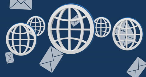Digital Communication on Global Scale with Email over Blue