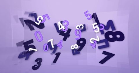 Dynamic Numbers and Letters on Blue Background - Download Free Stock Images Pikwizard.com