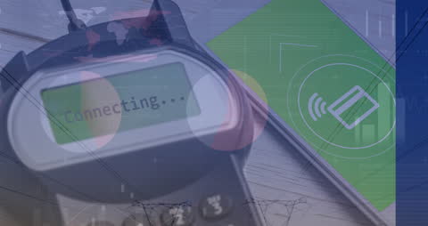 Digital Financial Connection and Banking Technology Concept