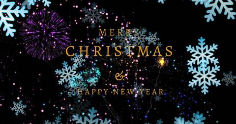 Festive Christmas and New Year Celebration with Snowflakes - Download Free Stock Images Pikwizard.com